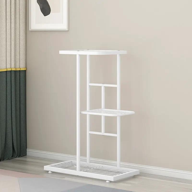 3 Layer Flower Stand Plant Shelf - White by salelink.co.nz