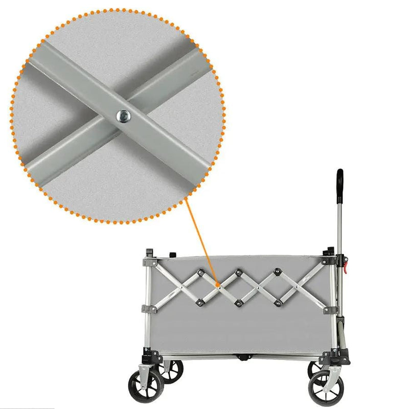 Ecotrek Folding Camping Trolley Heavy Duty Wagon Cart 150L XY3073 by ECOTREK