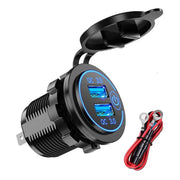 Car Dual USB 12V-24V Charger Quick Charge QC 3.0 Socket Power Outlet by salelink.co.nz