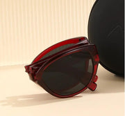 Ecotrek Women Polarised Folding Sunglasses – UV380 Retro Lightweight Shades LX18-21 by ECOTREK