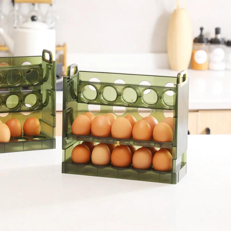 Refrigerator Egg Storage Box Holder Dispenser Organiser by salelink.co.nz