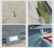 Pop-up Hexagonal Double-Layer Waterproof Tent + Winged CanopyDYLF2063 by ECOTREK