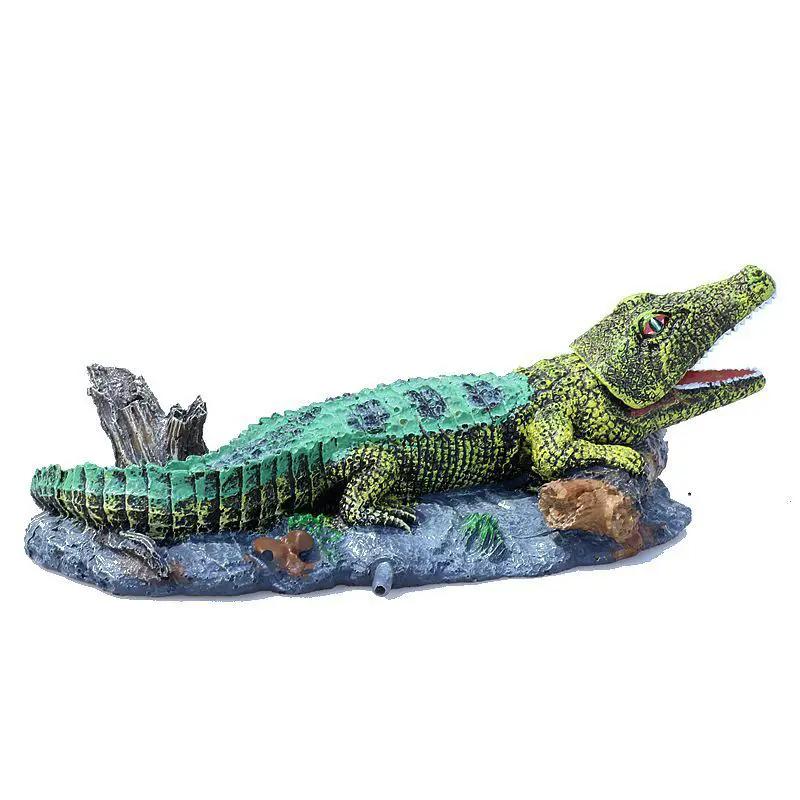 Fish Tank Decoration / Aquarium Ornament, Crocodile by dealonline.co.nz