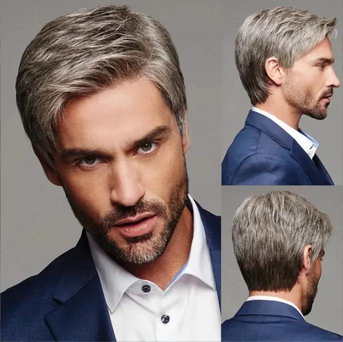 Men's wig Synthetic Hair Full Wigs High Quality by dealonline.co.nz