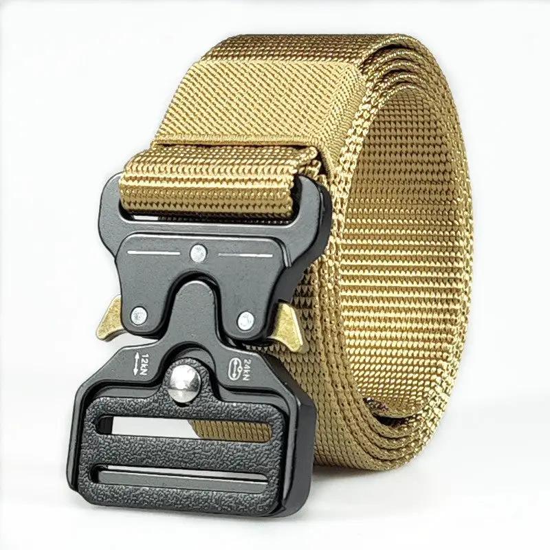 Tactical Belt Military Hiking Nylon Web Rigger Work Belts by dealonline.co.nz