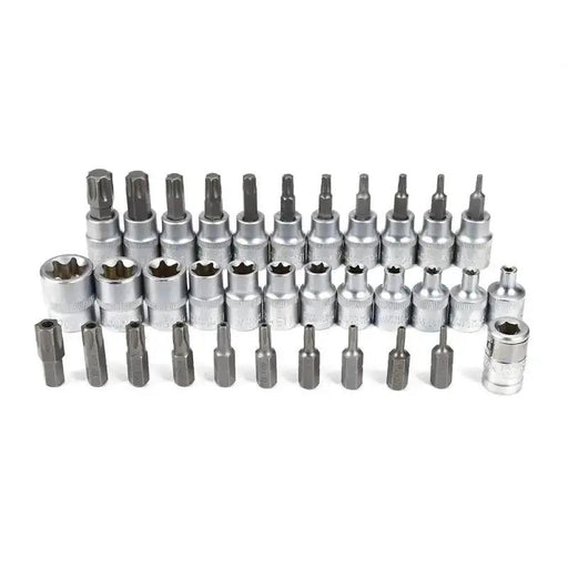34X E Torx Socket Set Female Start Bit External Hex Torque Tool Garage Car 3/8" by salelink.co.nz