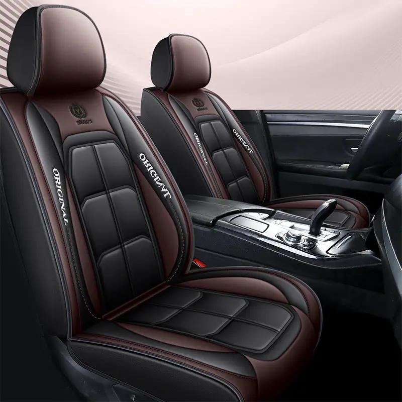 Car Seat Cover Faux Leather Cushion 5 Seater Full Set Front Rear Premium Quality by dealonline.co.nz