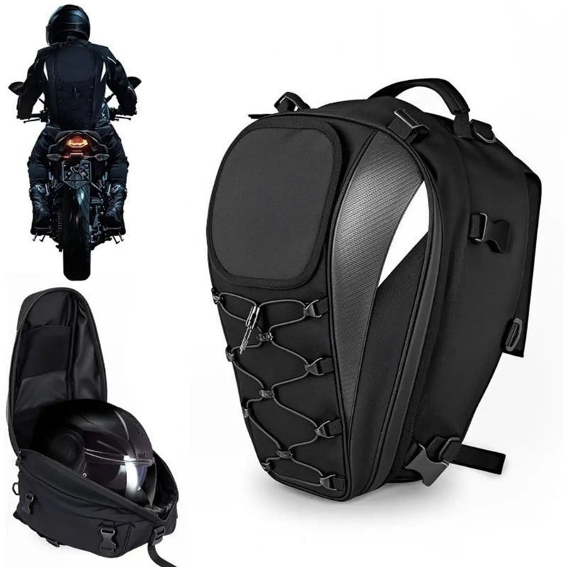 ECOTREK Motorcycle Tail Bags ECOTREK Expandable Waterproof Motorcycle Tail Bag & Backpack 25L–38L BQF1111 ECOTREK Expandable Waterproof Motorcycle Tail Bag & Backpack 25L–38L BQF1111