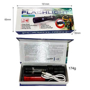 LED Torch Rechargeable High Lumens Flashlight with 18650 Battery by dealonline.co.nz