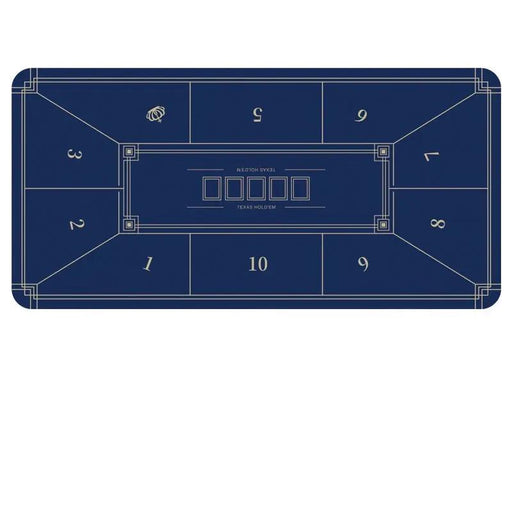 Poker Table Mat 10 Players Texas Hold'em Poker Mat 180cm *90 Anti-Slip Rubber by dealonline.co.nz