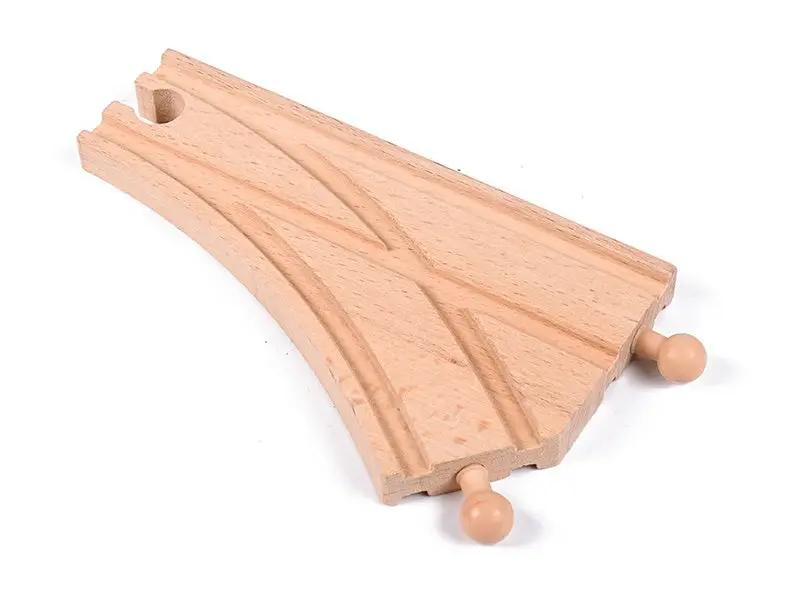 78 Pcs Wooden Railway Track Toy Early Educational Manual Control Car Set Gift by dealonline.co.nz
