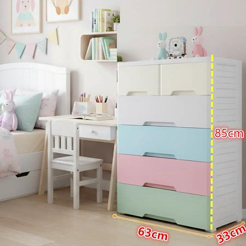 Colourful 6 Drawer Rolling Plastic Storage Organizer Cabinet by dealonline.co.nz