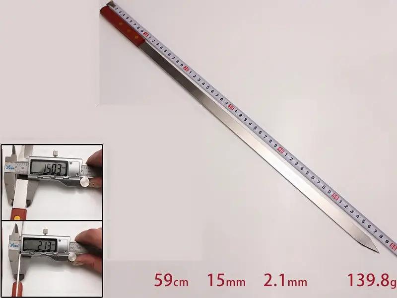 5 x BBQ Skewer Kabob Kabab Plain Medium Classic Flat wooden handle 59CM length by dealonline.co.nz