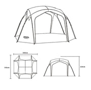 Automatic Dome Canopy & Tent – Includes 4 Side Walls and 1 Groundsheet SZXL9781 by ECOTREK