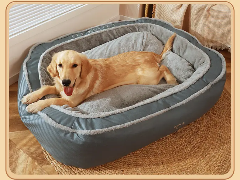 120CM High bolster comfort Pet Dog Bed Thick Warm by dealonline.co.nz