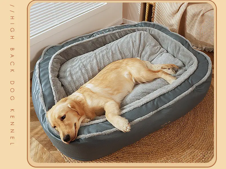 120CM High bolster comfort Pet Dog Bed Thick Warm by dealonline.co.nz
