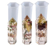 Crystal Tower 3D Six-Sided Vertebrae Cone Resin Candle Casting Mould with Resin, Cement, Candle by Resin Art NZ