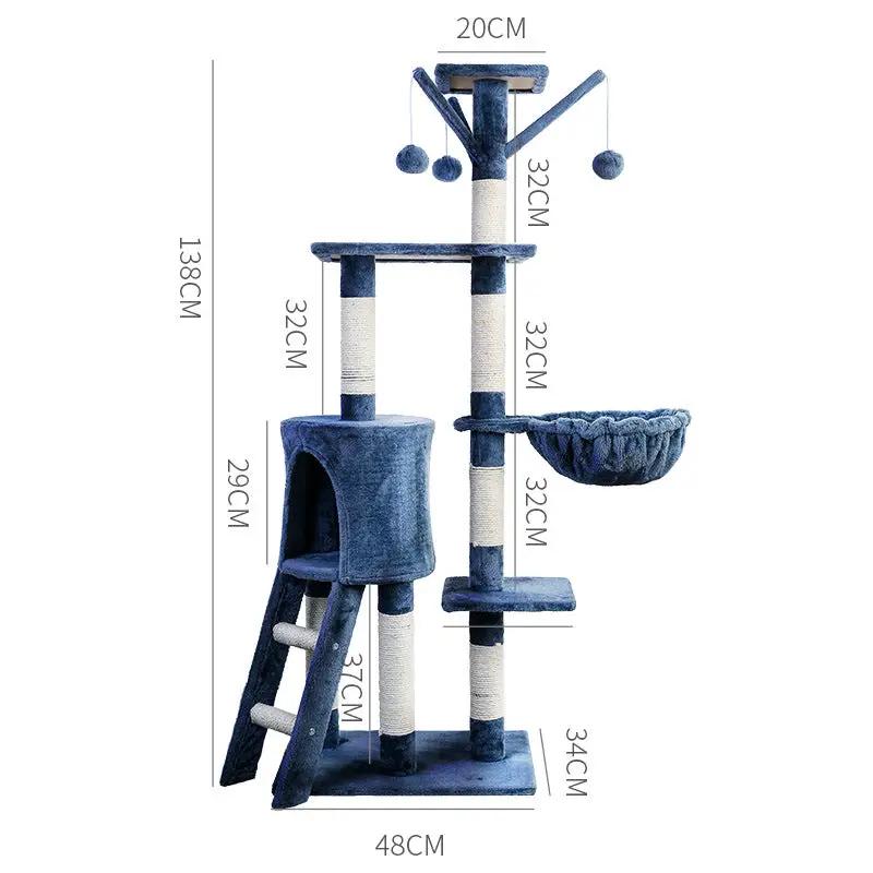 Cat Tree Scratching Post with Mouse 138CM by dealonline.co.nz