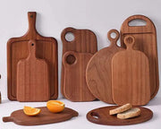 Creative Solid ebony chopping board, wooden kitchen cutting board, multi-functional bread board and serving tray. by Resin Art NZ