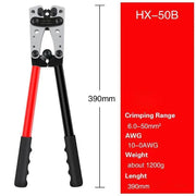 6 - 50 mm2 Anderson Plug Crimp Crimping Tool Battery Cable Lug Hex Crimper by salelink.co.nz