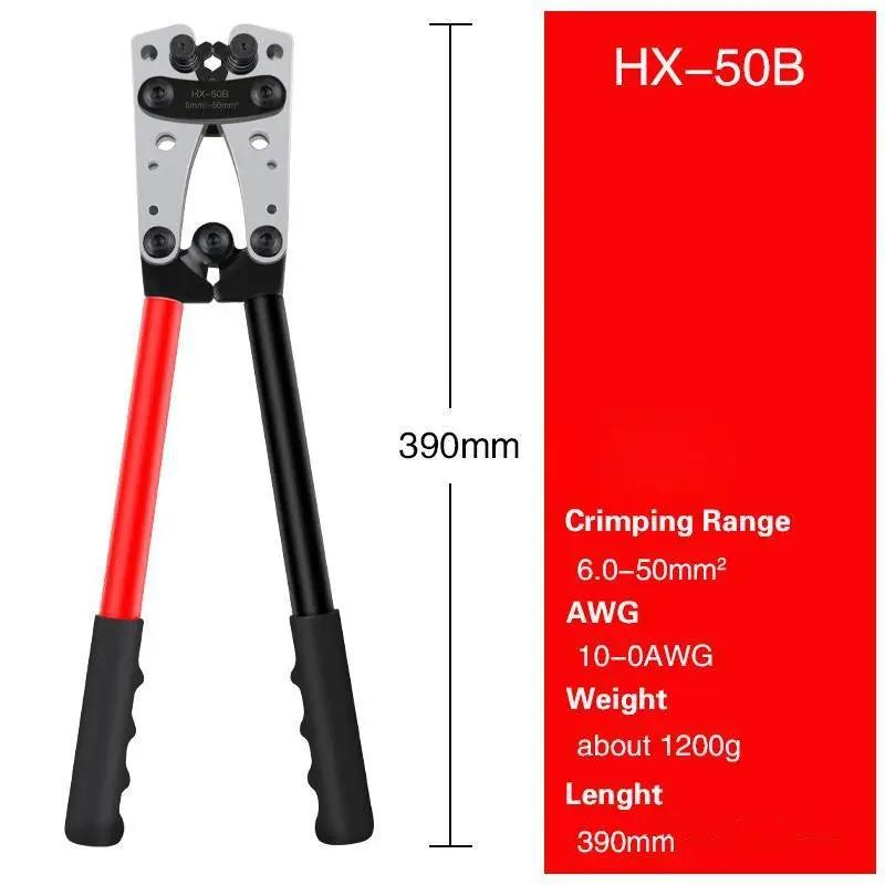 6 - 50 mm2 Anderson Plug Crimp Crimping Tool Battery Cable Lug Hex Crimper by salelink.co.nz