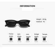 ECOTREK Cat Eye Sunglasses – Retro Fashion Small Frame Shades for Men & Women LX09 by ECOTREK