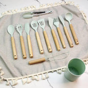 Mini Kids 12Pcs Silicone Utensils Cooking Kitchen Set Cookware BPA Free by salelink.co.nz