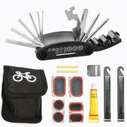 ECOTREK Bicycle Repair Kits ECOTREK 16 in 1 Compact Bike Multi Tool and Puncture Repair Kit ECOTREK 16 In 1 Bike Multi Tool And Puncture Kit