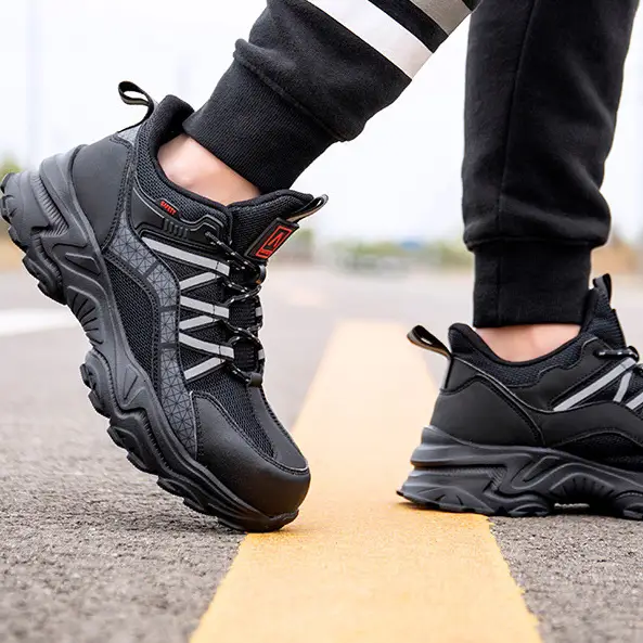 Steel Toe Work Shoes Safety Sneakers Industrial Shoes Lightweight Puncture Proof by dealonline.co.nz