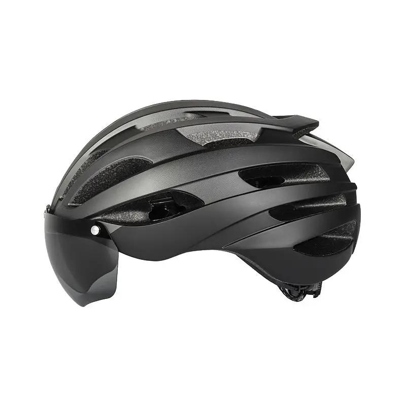 Ecotrek Adult Bicycle Helmet – Adjustable Cycling Helmet with Removable Goggles HT53107 by ECOTREK