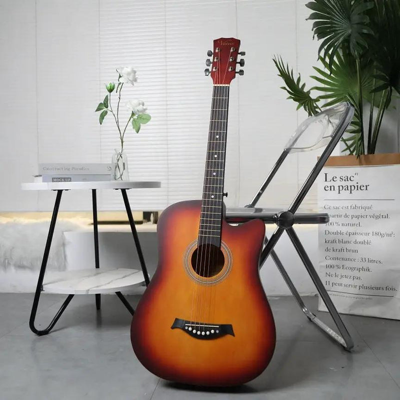 ORANGE 38" Wooden Acoustic Guitar by dealonline.co.nz