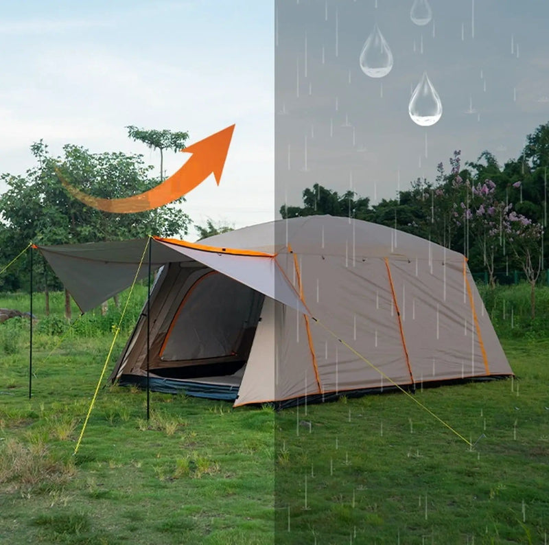 Family Tent –Double layers Waterproof-3 Size Two Colours Aavailable LCF91228 by ECOTREK