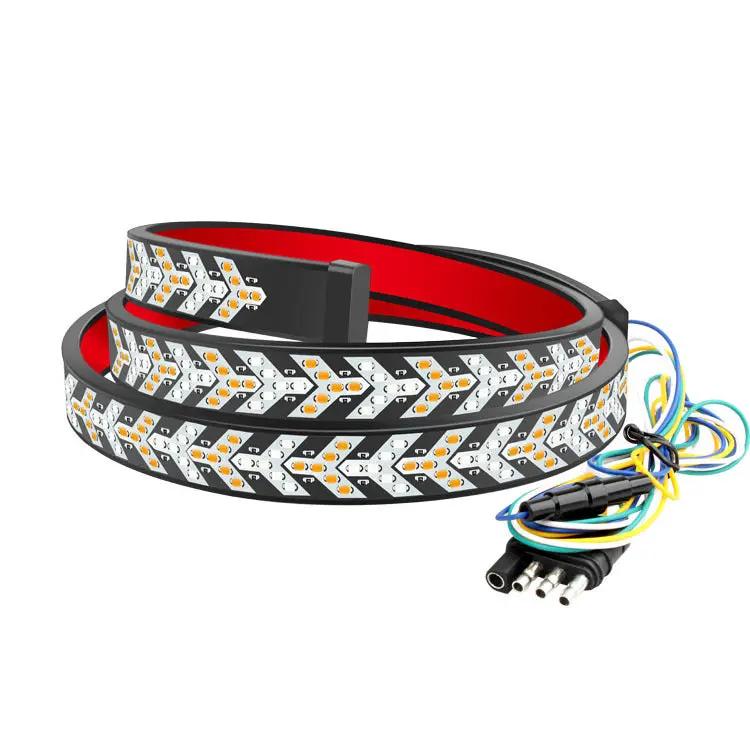 LED Tailgate Light Bar Strip 12V Flexible Switchback Red Amber Turn Signal Light by salelink.co.nz