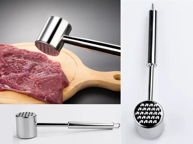 Meat Tenderizer Hammer Tool Dual-Sided Nail Mallet for Steak Chicken Fish by dealonline.co.nz