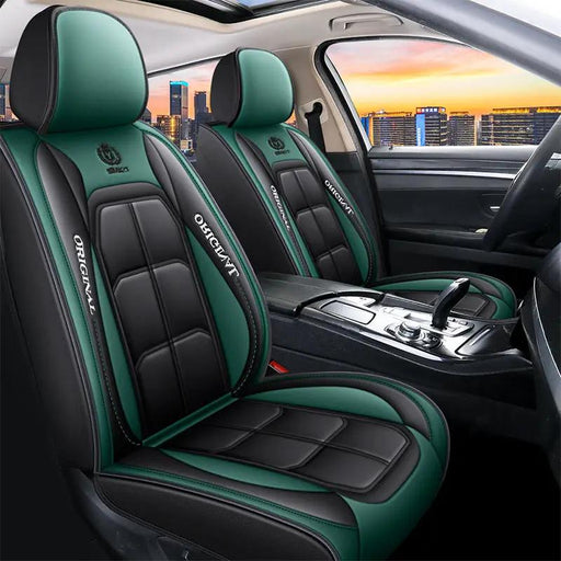 Car Seat Cover Faux Leather Cushion 5 Seater Full Set Front Rear Premium Quality by dealonline.co.nz