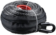 Winch Rope 29M Dyneema Synthetic Car Tow Recovery Cable 4WD BLK by salelink.co.nz