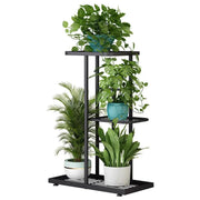 3 Layer Flower Stand Plant Shelf - Dark Grey by salelink.co.nz