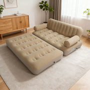 2-in-1 Inflatable Sofa Bed – Double Air Couch with High Backrest and Built-in Pump LX9521 by ECOTREK