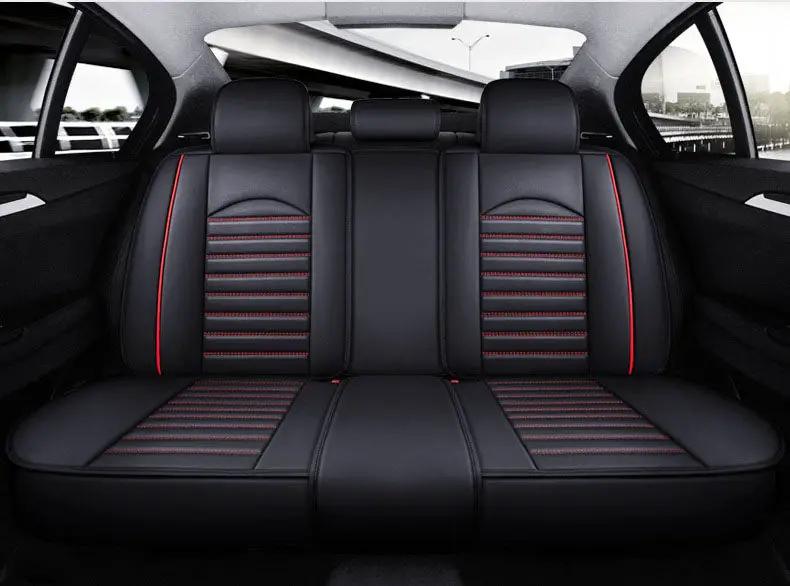 Car Seat Cover Faux Leather Cushion 5 Seater Full Set Front Rear Premium Quality by dealonline.co.nz