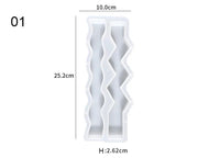 Candle Casting Mould with Resin, Cement, Candle - 01 by Resin Art NZ