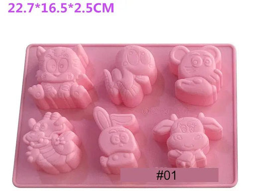 Chinese Zodiac Silicone Mould - 02 For Resin, Candy, Candle and Chocolate by Resin Art NZ