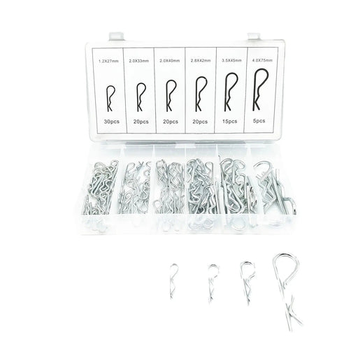 110pcs Car Trailer Hinch Lock pin pins assortment R clip clips by salelink.co.nz