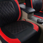 Universal Fit Faux Leather Full Set Black Automotive Seat Covers fits by dealonline.co.nz