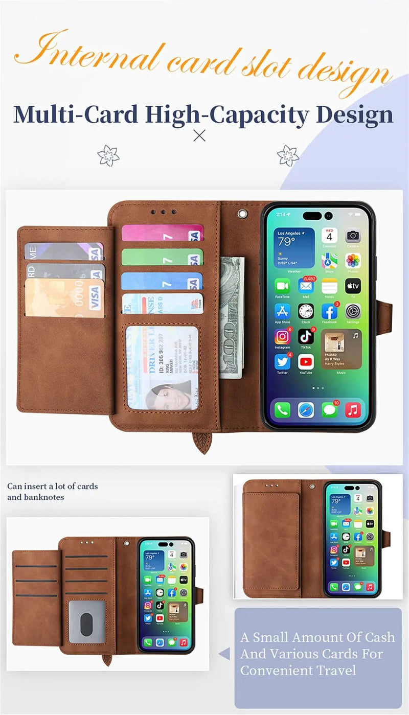 iPhone 15 Plus Wallet Case by salelink.co.nz
