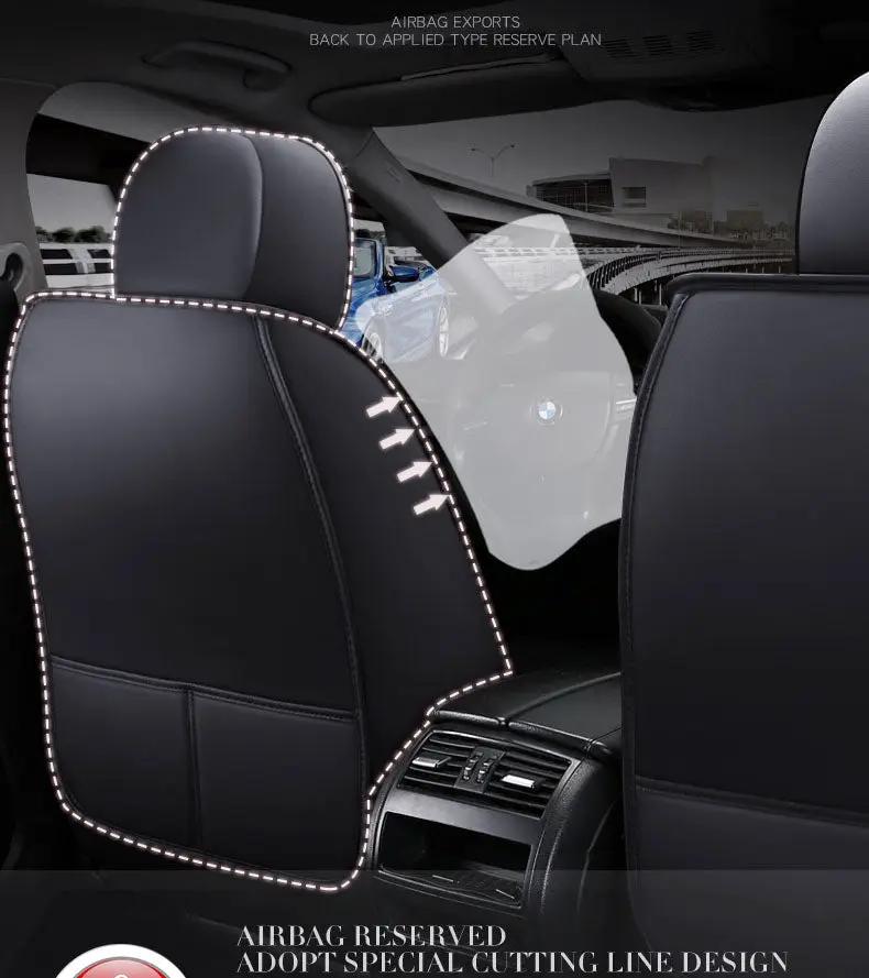 Car Seat Cover Faux Leather Cushion 5 Seater Full Set Front Rear Premium Quality by dealonline.co.nz