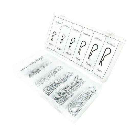 110pcs Car Trailer Hinch Lock pin pins assortment R clip clips by salelink.co.nz