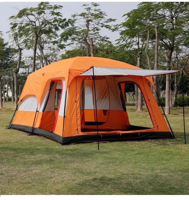 Camping Tent 5-8persons 310x220x190cm Orange by salelink.co.nz
