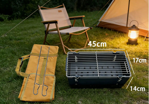 Ecotrek Portable Foldable Barbecue Grill – Lightweight BBQ for Camping & Picnics BST1041 by ECOTREK