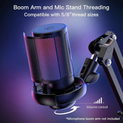 Gaming Microphone, USB PC Mic for Podcasts Videos, Streaming by salelink.co.nz