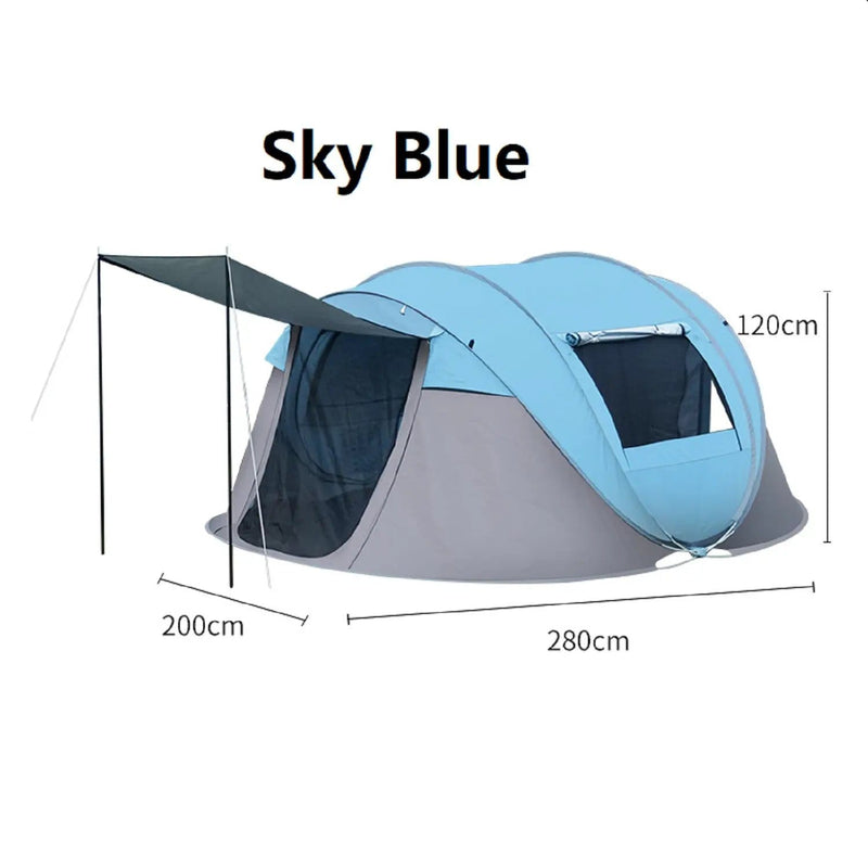 Portable Instant Pop-Up Boat-Shaped Tent SXBC7043 by ECOTREK